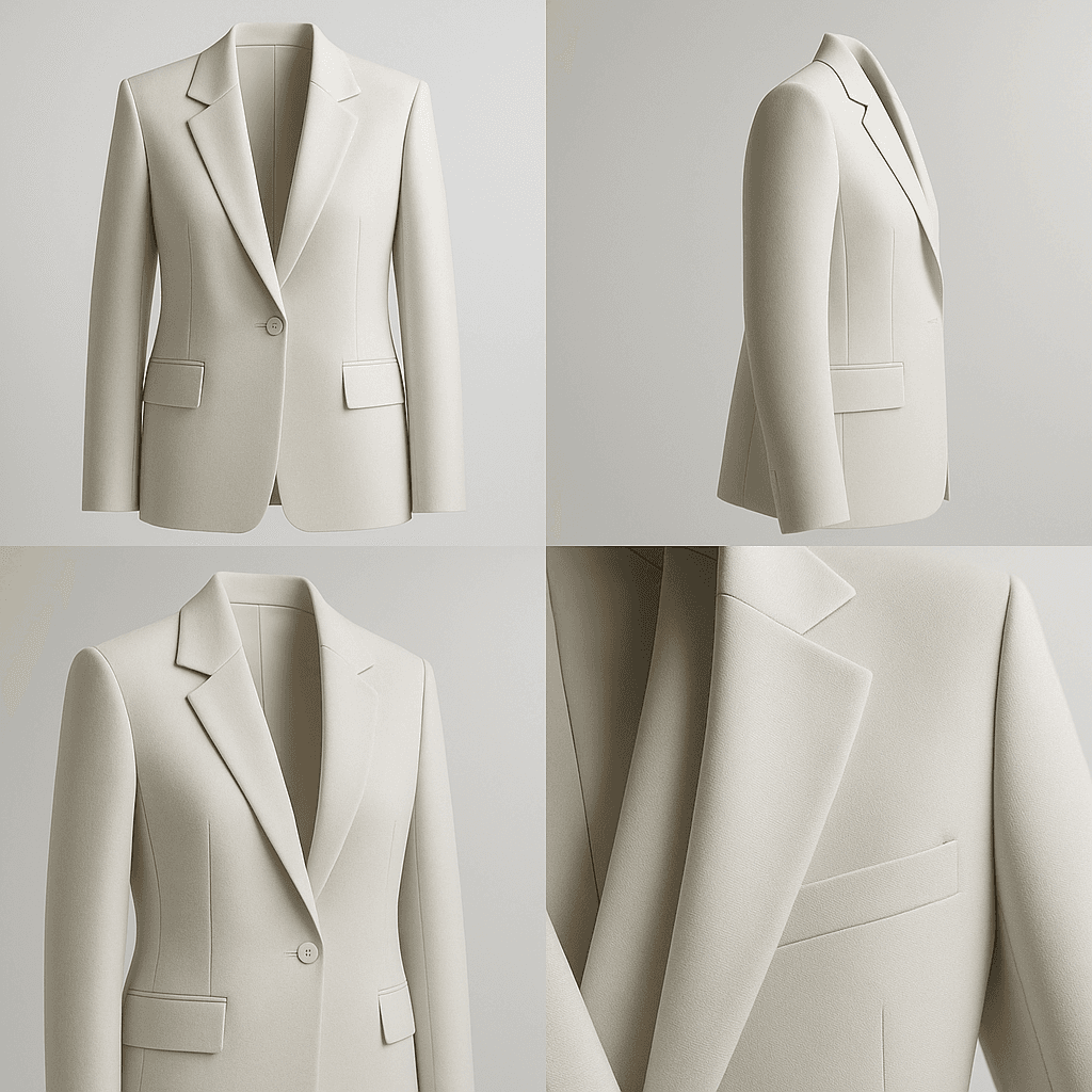 极简主义廓形西装设计案例